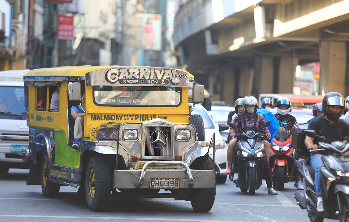 jeepney on the street